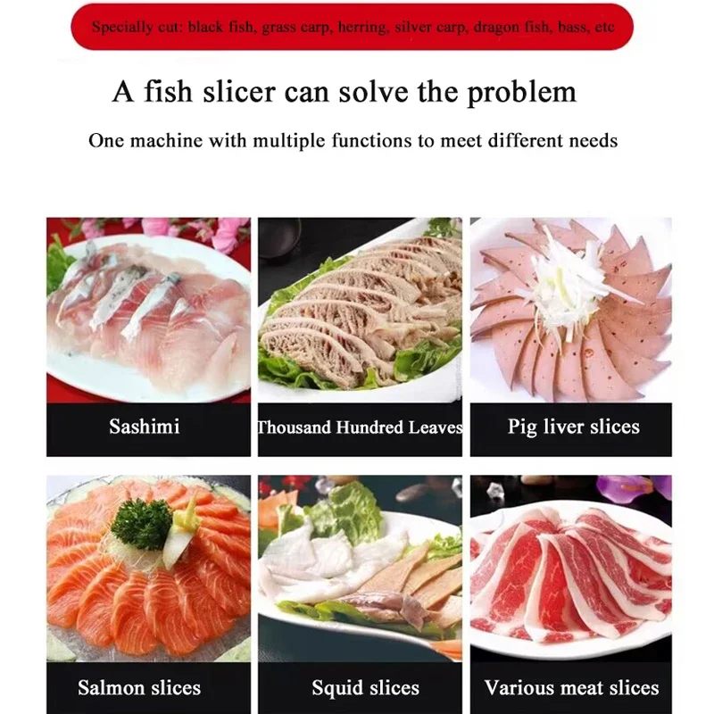 Tagliatrice automatica per filetti di pesce Affettatrice per salmone Macchina per filetti Tilapia