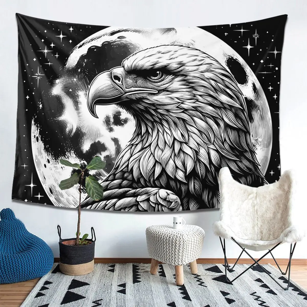 

Eagle Tapestry Decor Art Aesthetic Tapestries for Living Room Bedroom Home Wall Cloth Wall Hanging
