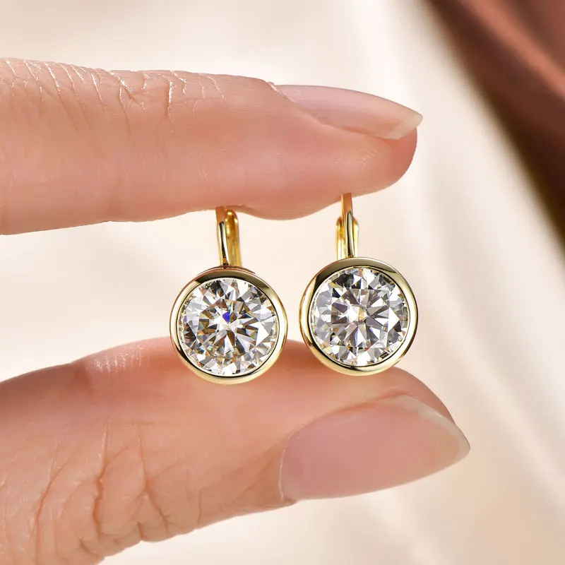Lnkry 5MM/6.5MM/8MM Moissanit-Creolen 14k Goldgefüllte Funkelnde Labor-Diamant-Hebelverschluss-Ohrringe für Frauen Geschenk – Detail 20