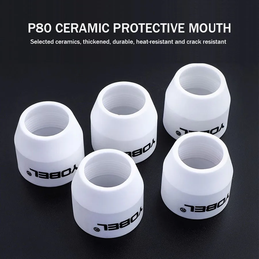 

Plasma cutting gun accessories P80 plasma cutting nozzle protective cover ceramic protective nozzle ceramic nozzle