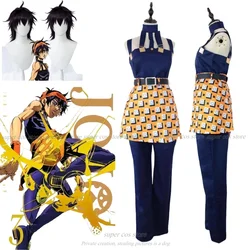 Anime JOJO JoJo's Bizarre Adventure Ghirga Narancia Cosplay Costume Halloween Carnival Exhibition Uniform Performance Costume