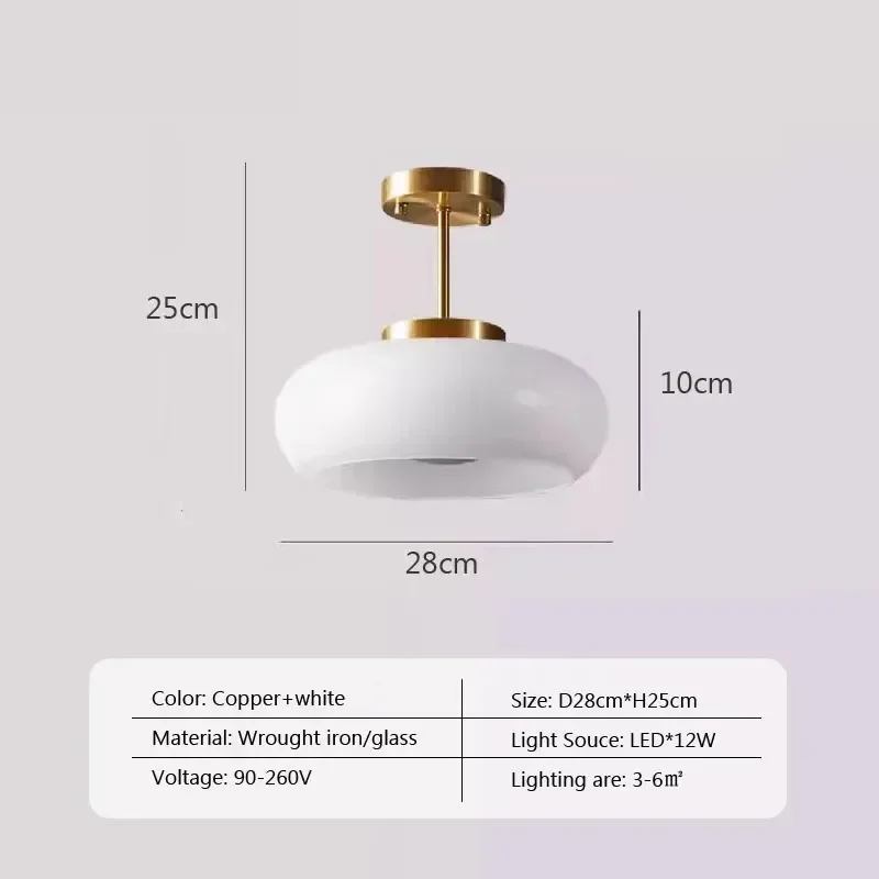 Bauhaus gele kroonluchters Mid Century messing glazen plafondlamp woonkamer slaapkamer eetkamer Franse gang balkon licht