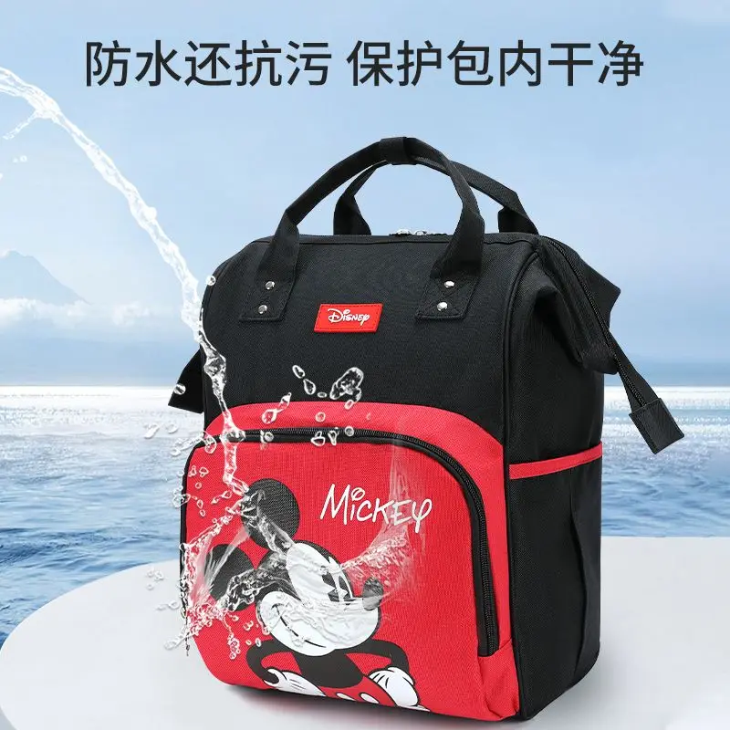 Disney Minnie Mickey Mouse Backpack Anime Large Capacity Travel Mommy Bag Women\'s Backpack Cartoon Kids Bag Schoolbag Gift