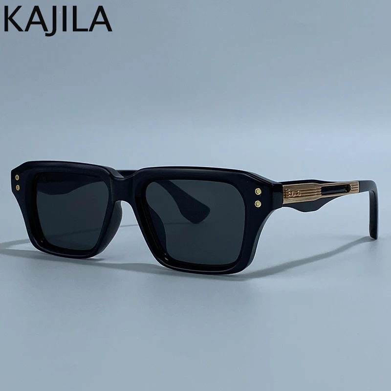 Retro Polarisierte Quadratische Punk Sonnenbrille Männer 2026 Luxus Marke Designer Klassische Fahren Schild Sonnenbrille für Männliche Shades UV400 – Detail 1
