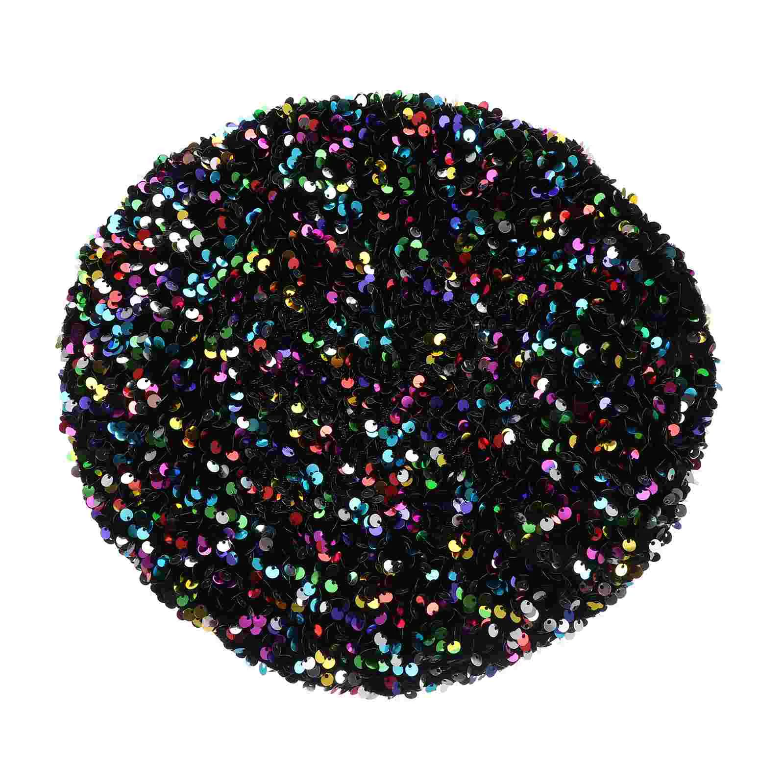 

Sequined Beret Sequins Hats Shiny Fashion for Women Berets Clothes Accessory Sparkly