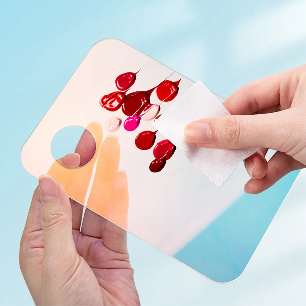 

1Set Makeup Palettes for Foundation Mixing Acrylic Pigment Board with Spatula Tool Color Mixing Plates DIY Beauty Painting