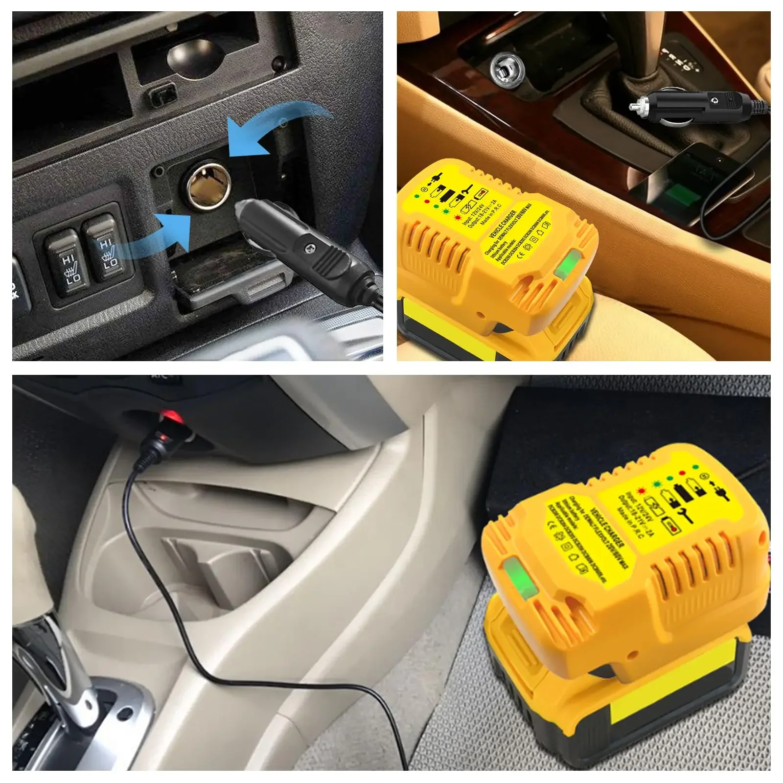 Car Jump Starter For Dewalt 20V Battery 100A Peak Emergency Starter Booster Power Tool Battery For 12V Vehicle view 4