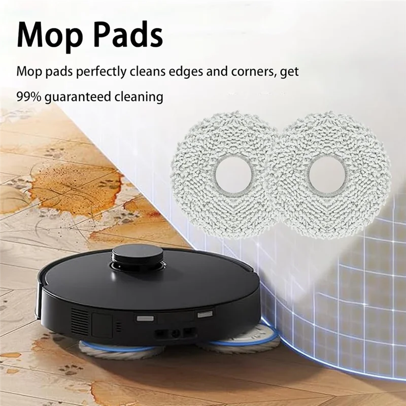 ABGH-21PCS ECOVACS DEEBOT T30S/T30S コンボロボット掃除機アクセサリーメインサイドブラシ Hepa フィルターモップ布ダストバッグ