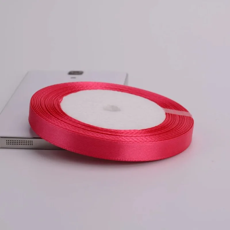 

6mm 10mm 15mm 20mm 25mm 40mm Rose Red Silk Ribbons Christmas Wedding Party Decoration Gift Wrapping DIY Clothing Accessories