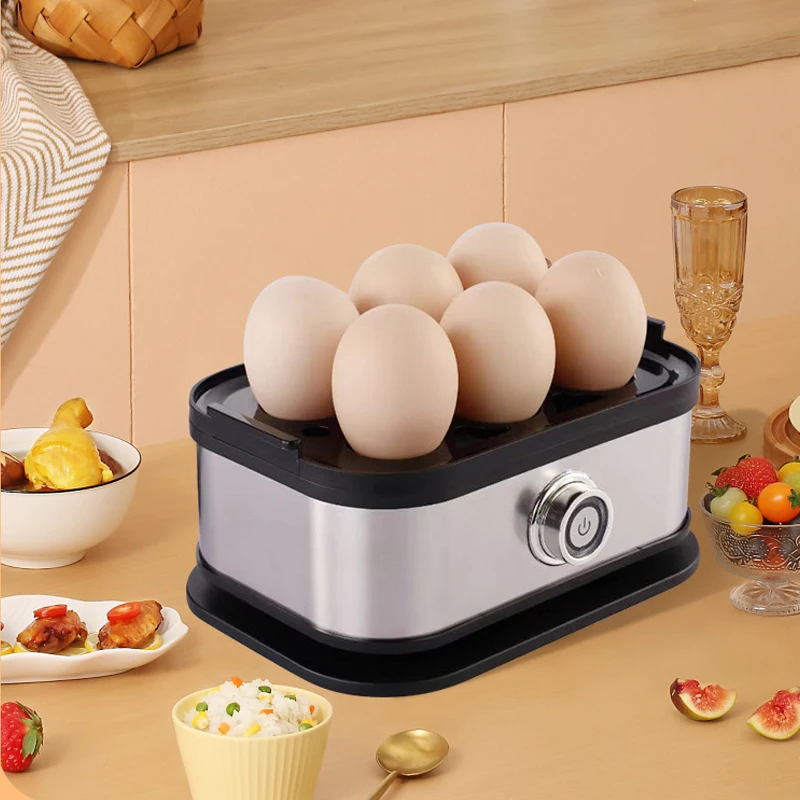 غلاية بيض 110 فولت/220 فولت 200 وات باخرة أوتوماتيكية طباخ البيض سعة 6 بيض باخرة كهربائية أجهزة مطبخ متعددة الوظائف ﻿