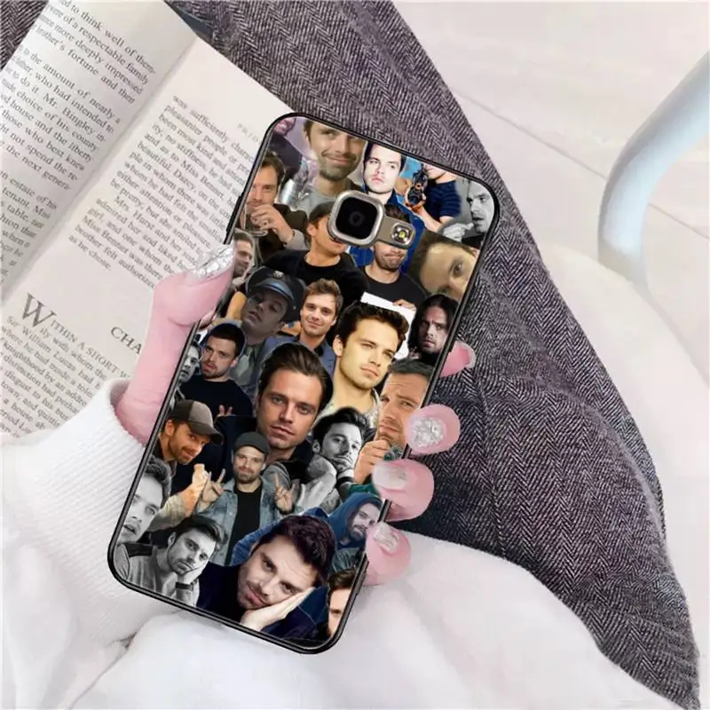 FHNBLJ Sebastian Stan Collage Bucky Barnes Phone Case for Samsung A51 A30s A52 A71 A12 for Huawei Honor 10i for OPPO vivo Y11