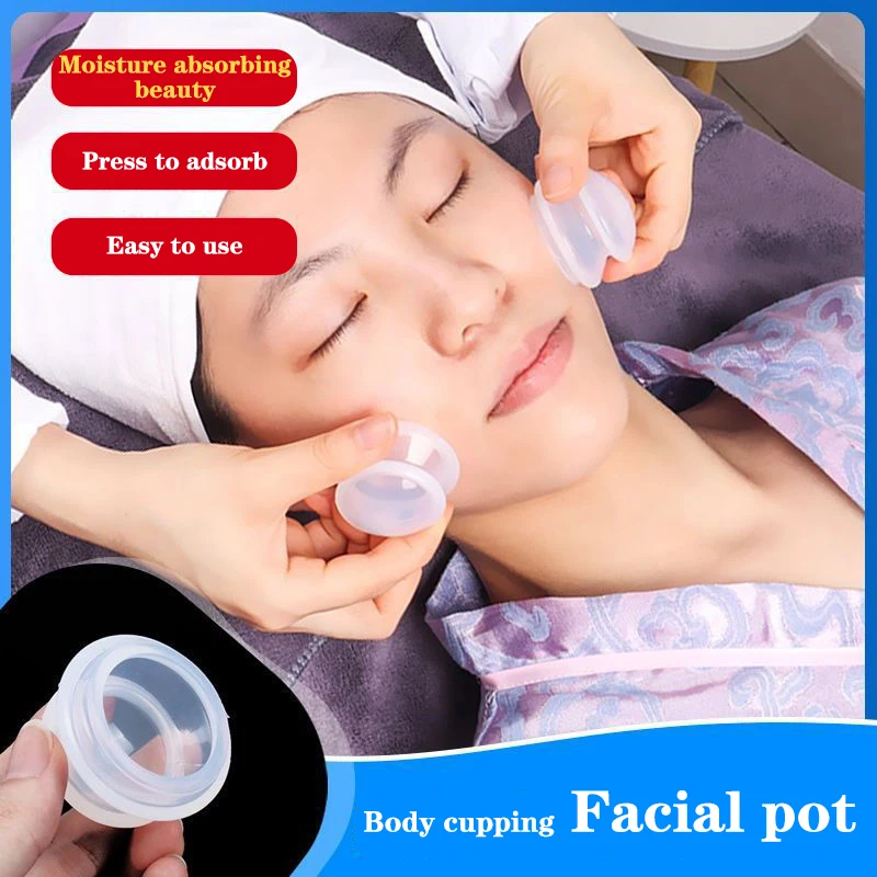 Transparent Silicone Cupping Massage Cup For Body Fac Neck Eye Massage Vacuum Tank Body Facial Care Body Tools