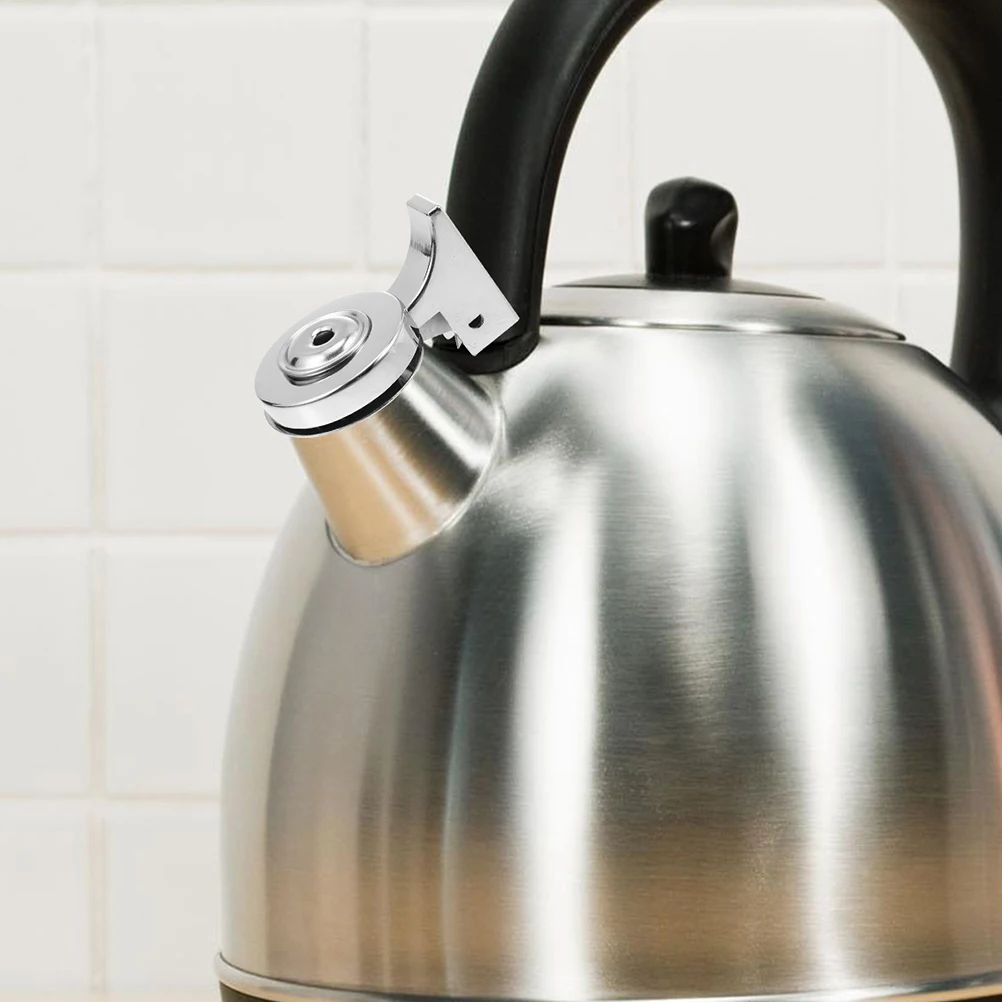 

2 pcs Stainless Steel Tea Kettle Whistle Nozzle Replacement Boiling Water Spout Loud Whistling Accessory For Home Office Travel