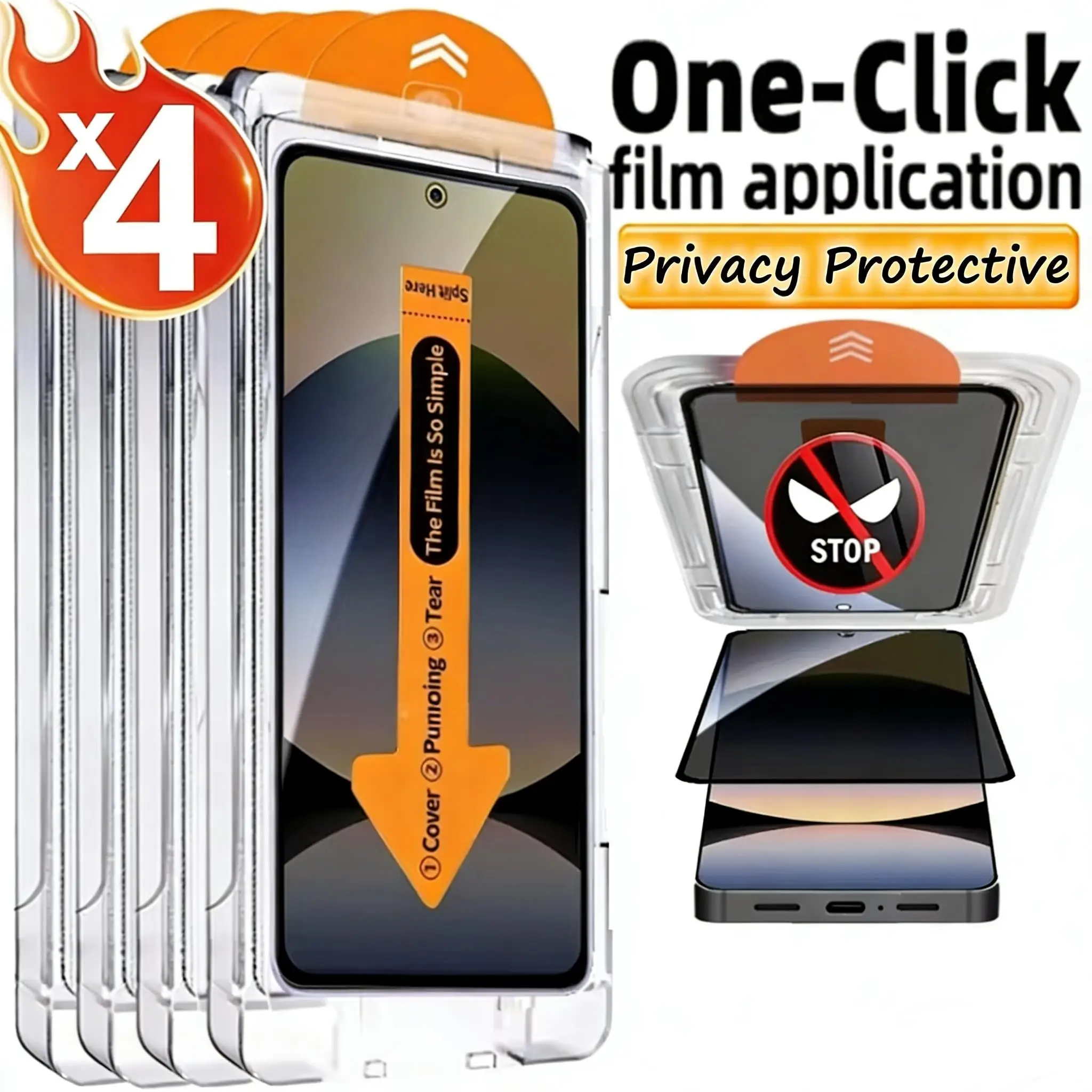 Privacy Anti-Spy Glass Compatible iPhone 18 Pro Max 17 Pro Max 16 15 14 13 12 Mini 11 X XS XR Protective Screen Protrctor Film