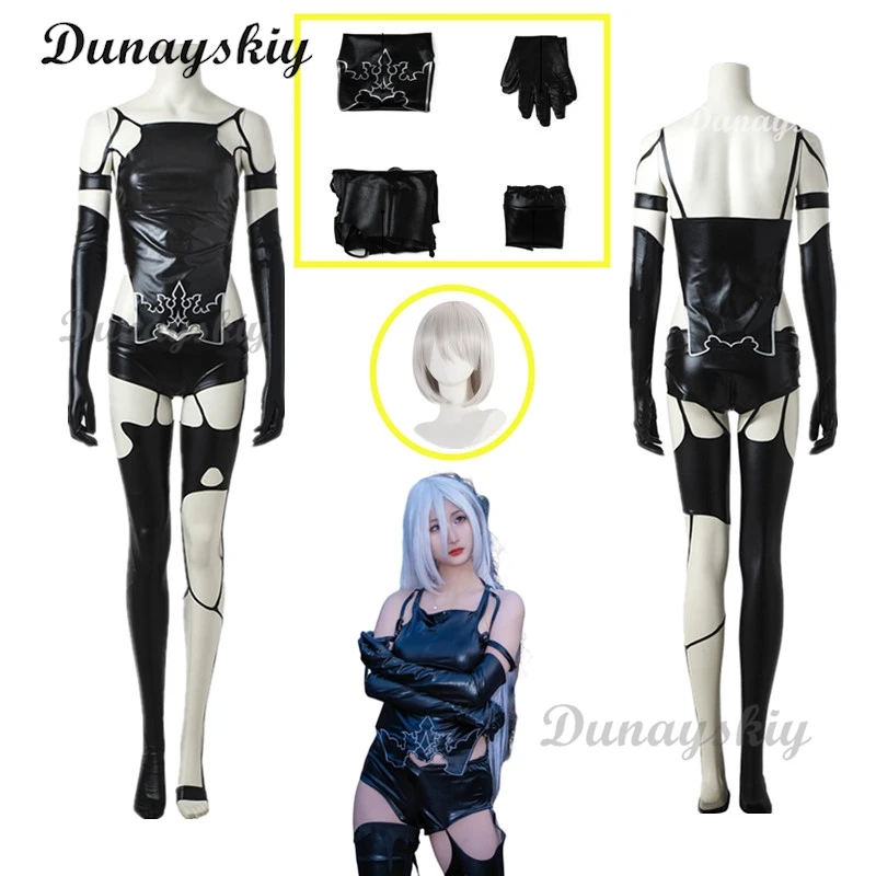 2B YoRHa No.2 Type B Cosplay Costume Game Cosplay 2B/2P Cosplay Female Costume Two Styles Women Cosplay Sexy Woman