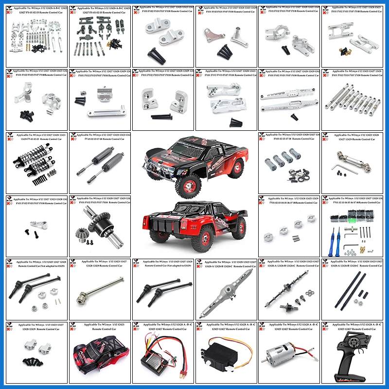 

Wltoys-engranaje Diferencial Delantero Y Trasero Para Coche Teledirigido, Piezas De Metal Mejoradas, 12428, 12427, 12423, 12429