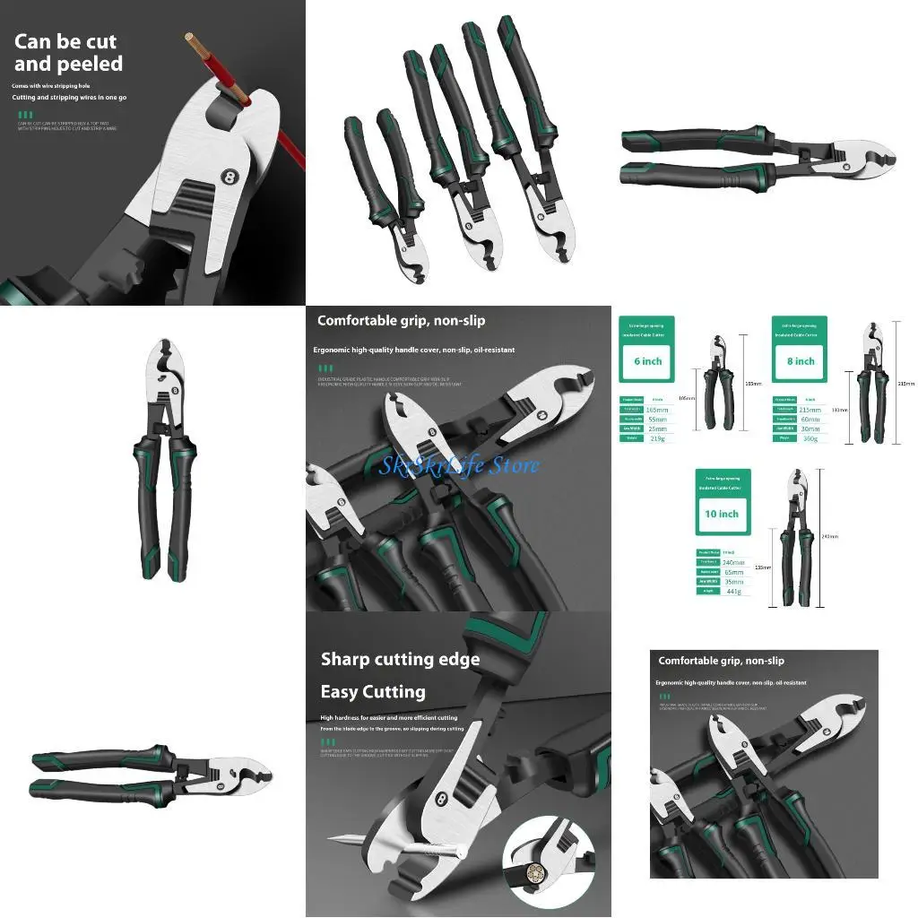 

E65E High Precisions Wire Stripping Tool Comfort Grips Handle For Electronic Maintenance Work