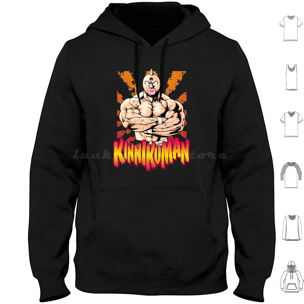 Kinnikuman02 Hoodie Cotton Long Sleeve Kinnikuman Musculman Musculator Manga Anime Comic Japanese Japan Fighting Wrestling