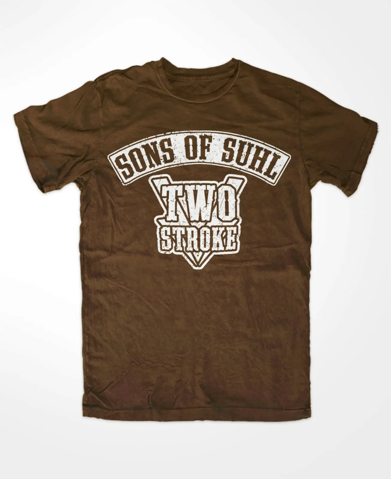 Sons of Suhl Schwalbe T Shirt BROWN Patch Cult S50 S51 GDR VEB IFA Simson