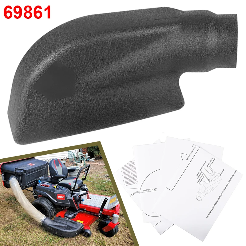 

6-1187 Deck Adapter for Mow-N-Vac, Compatible with 69861, 43830, 45-0577, 45-0578, 45-0567 – Heavy-Duty Lawn Vacuum Connector