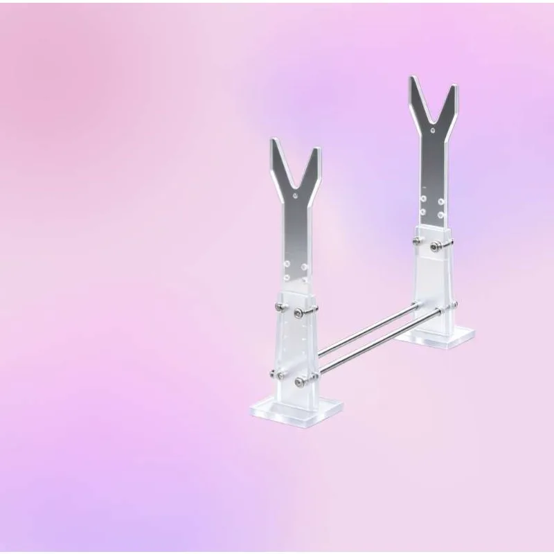 Universal Clear Acrylic Ornament Display Stand, Adjustable Support Bracket for All Kinds of Handheld Craft Collection Models