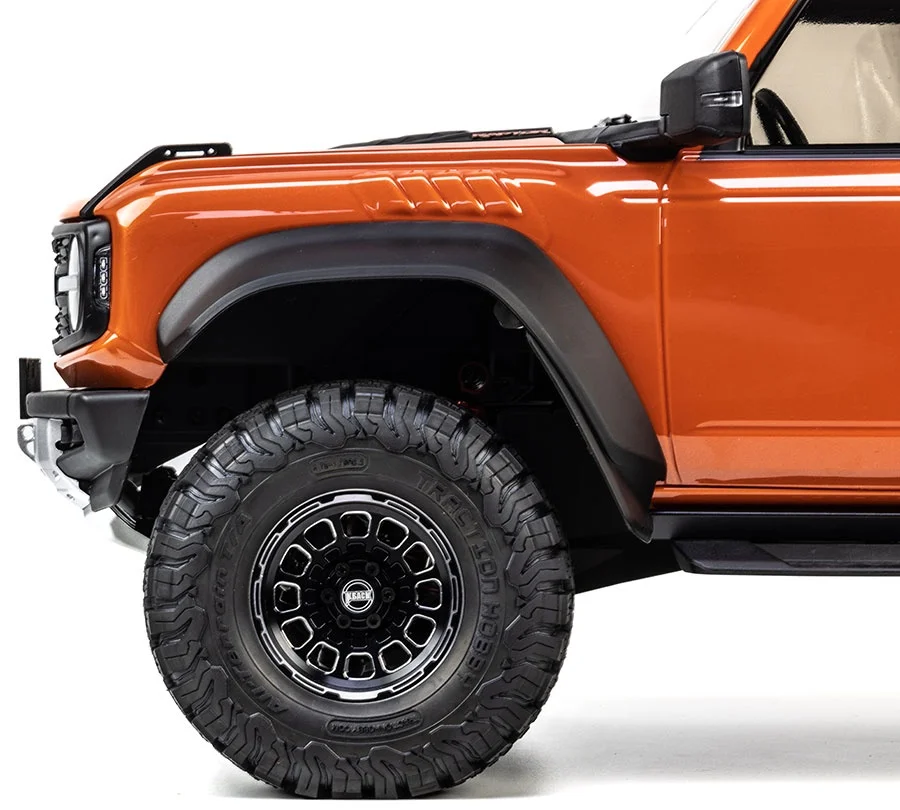 1/8 Scale KM Ford Bronco Raptor RC crawler suspension and chassis detail