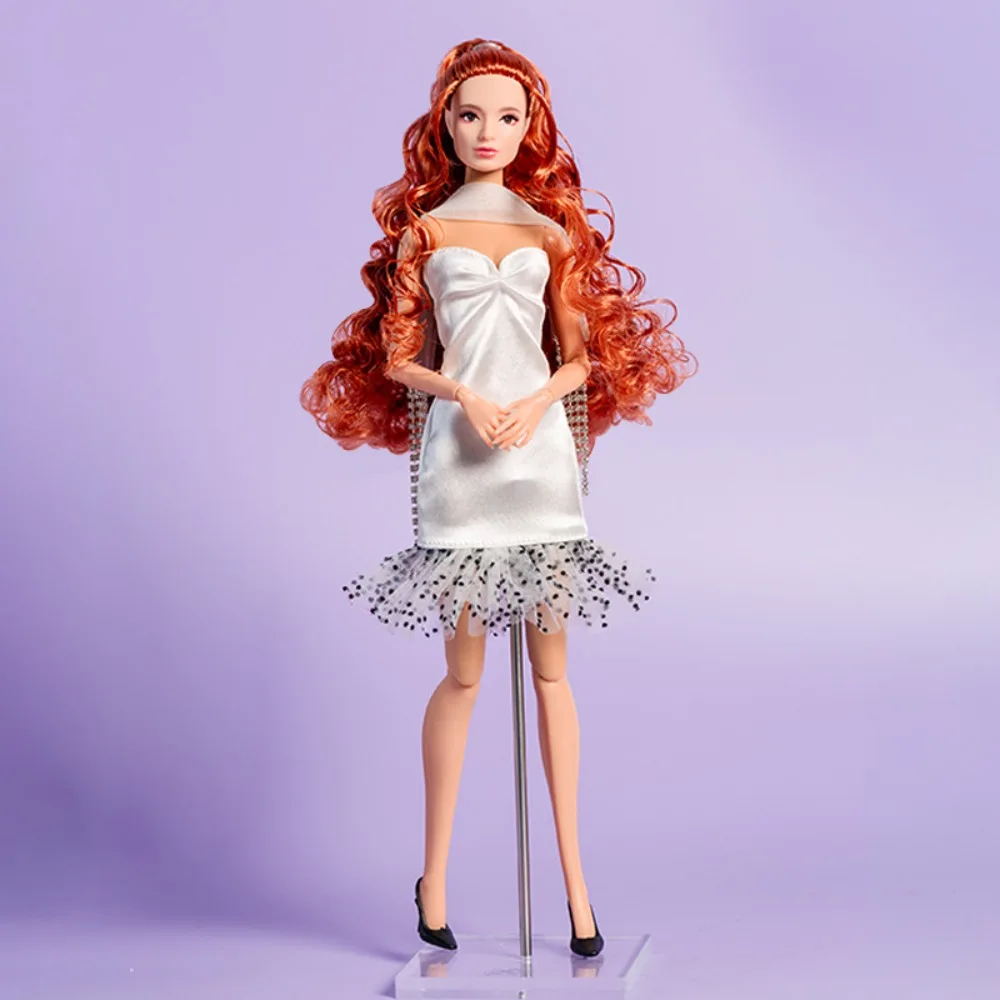 Fashion Supermodel Clothes European DIY Toy Elegant White Dress Exquisite Accessories Set For 30cm /for 1/6 BJD Dolls