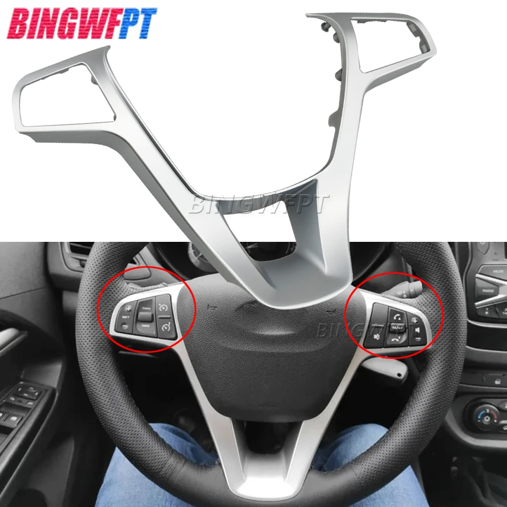 Button Frame For Glade West 2015-22 For Lada (ВАЗ) Vesta Sport 2015-21 Multifunction Steering Wheel Switch Control Button Panel