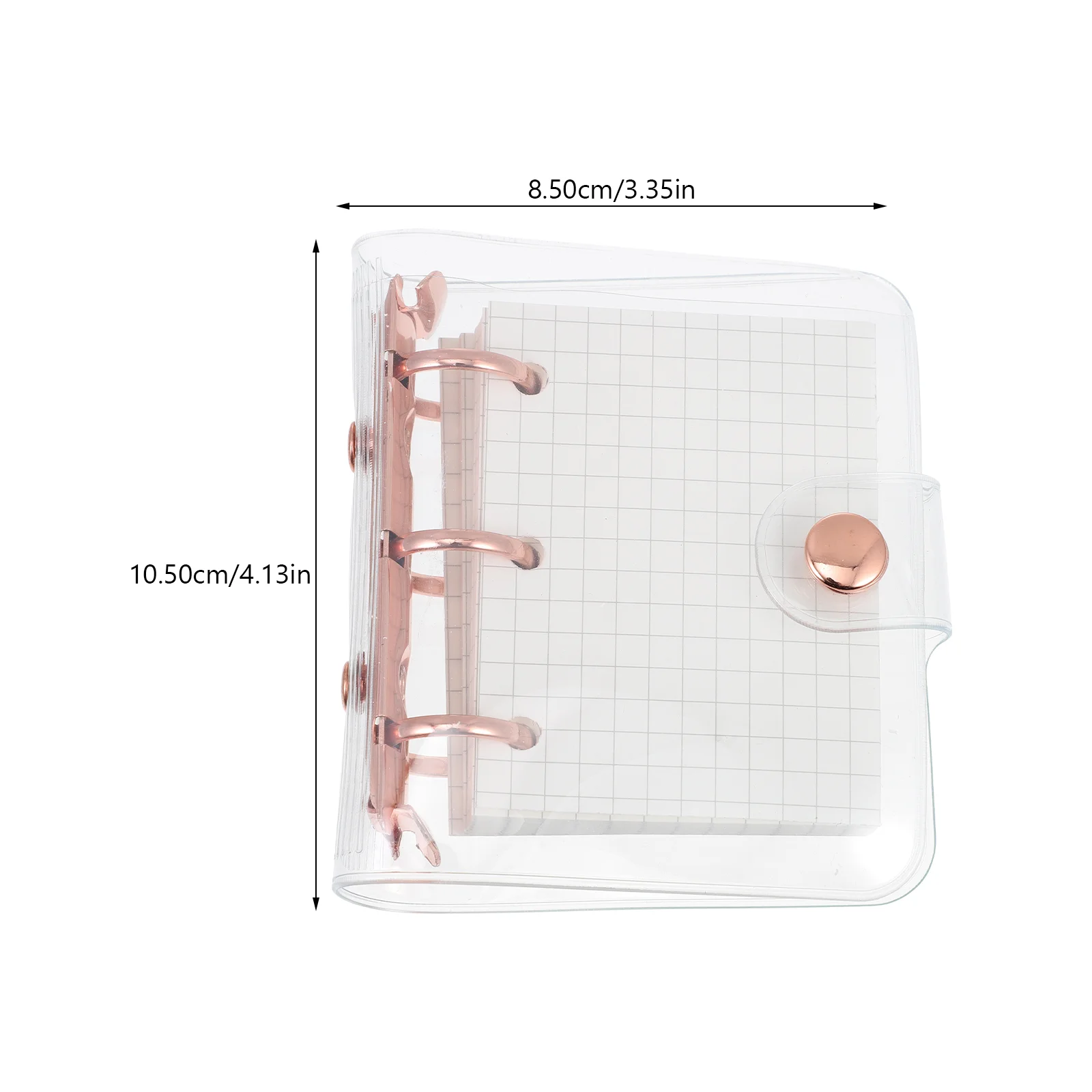 Mini Notebook Decorative Small Multi-function Binder Binders Protector Loose-leaf Pocket Portable Scrapbook Pvc Notepad Student