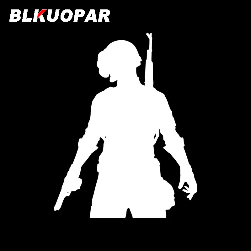 BLKUOPAR PLAYERUNKNOWN’S BATTLEGROUNDS Game Car Stickers Funny Decal Sunscreen Die Cut Trunk Helmet Car Decoration