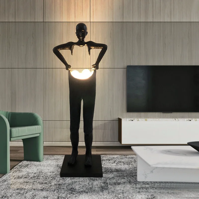

Creative Hotel Living Luxury Room Nordic Corner Standing Light Modern Minimalist Designer Art Decoration Standing Led Floor Lamp