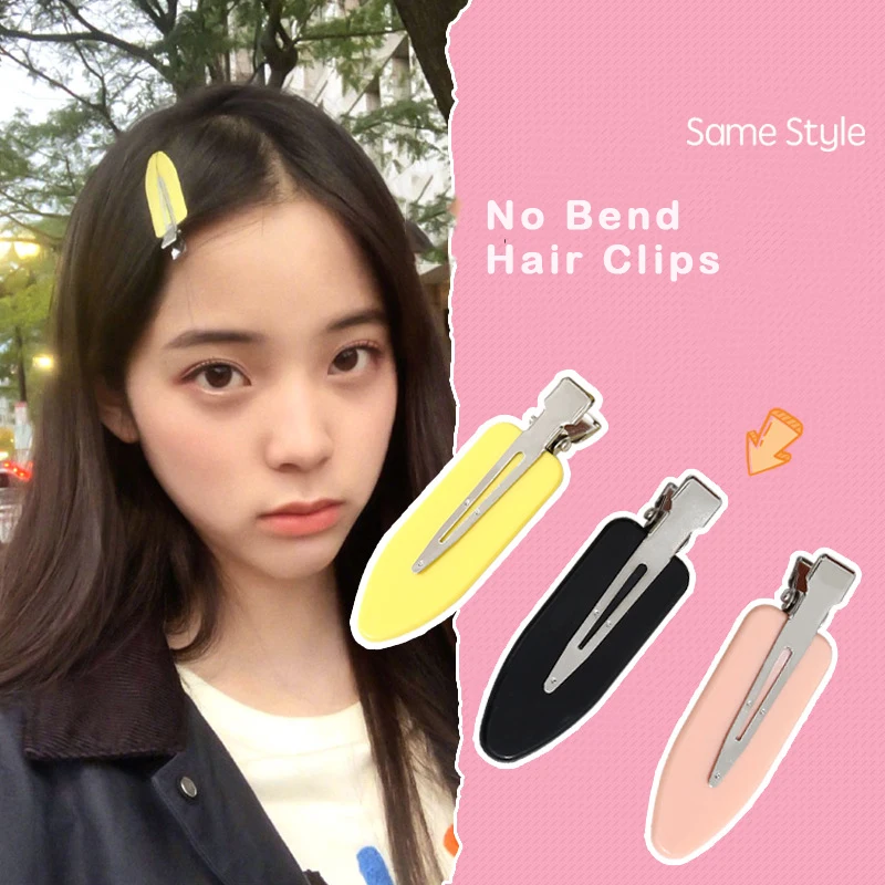 4Pcs/Set Mix Color Hair Clips Side No Bend  Fix Fringe Barrette Makeup Washing Face Hair Accessories Styling Tool For Women Girl