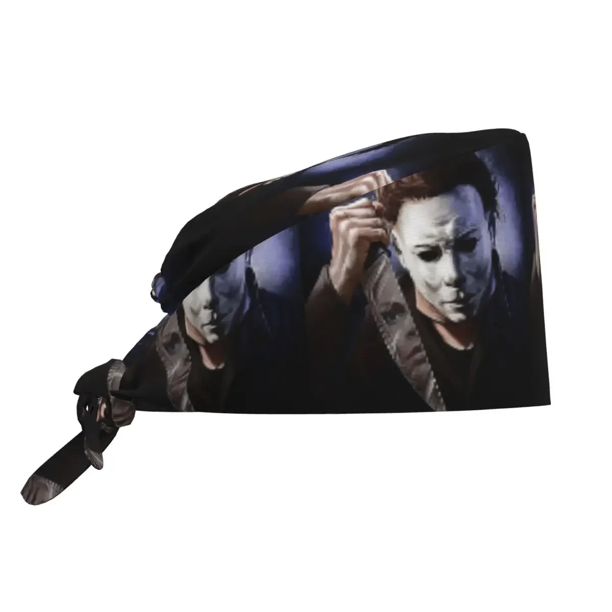 Michael Myers Scrub Hat Doctor Working Surgical Cap Men Women Adjustable Nursing Caps for Dentist