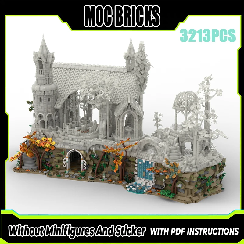 

Exquisite new product MOC building block ring scene model Ruiwen base expansion technology modular children's toy DIY assembly