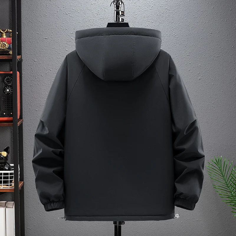 Мужская зимняя спортивная ветрозащитная дышащая хлопковая утолщенная теплая хлопковая одежда для отдыха, модная модная теплая куртка с защитой от холода