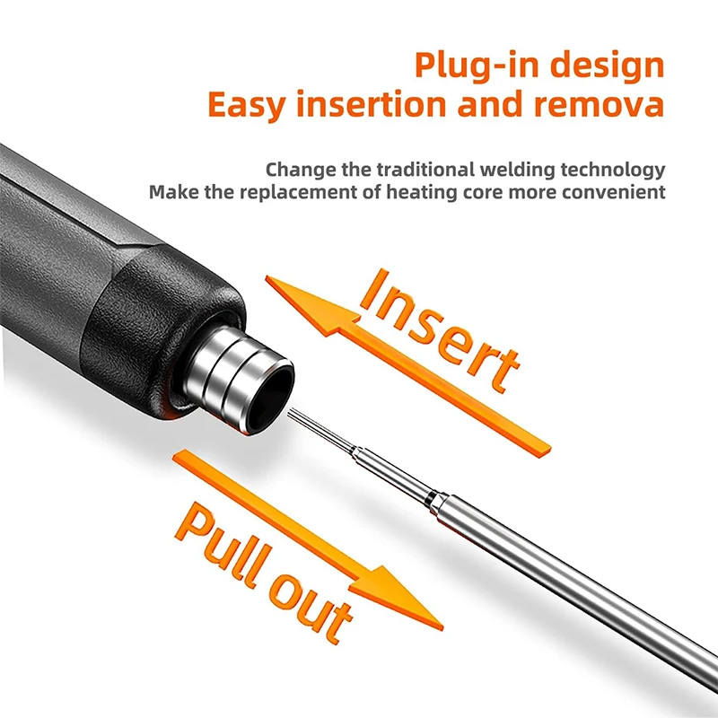 Intelligent Electric Soldering Iron Kit Adjustable Temperature USB Rechargeable Portable Soldering Iron Kit Multifunction