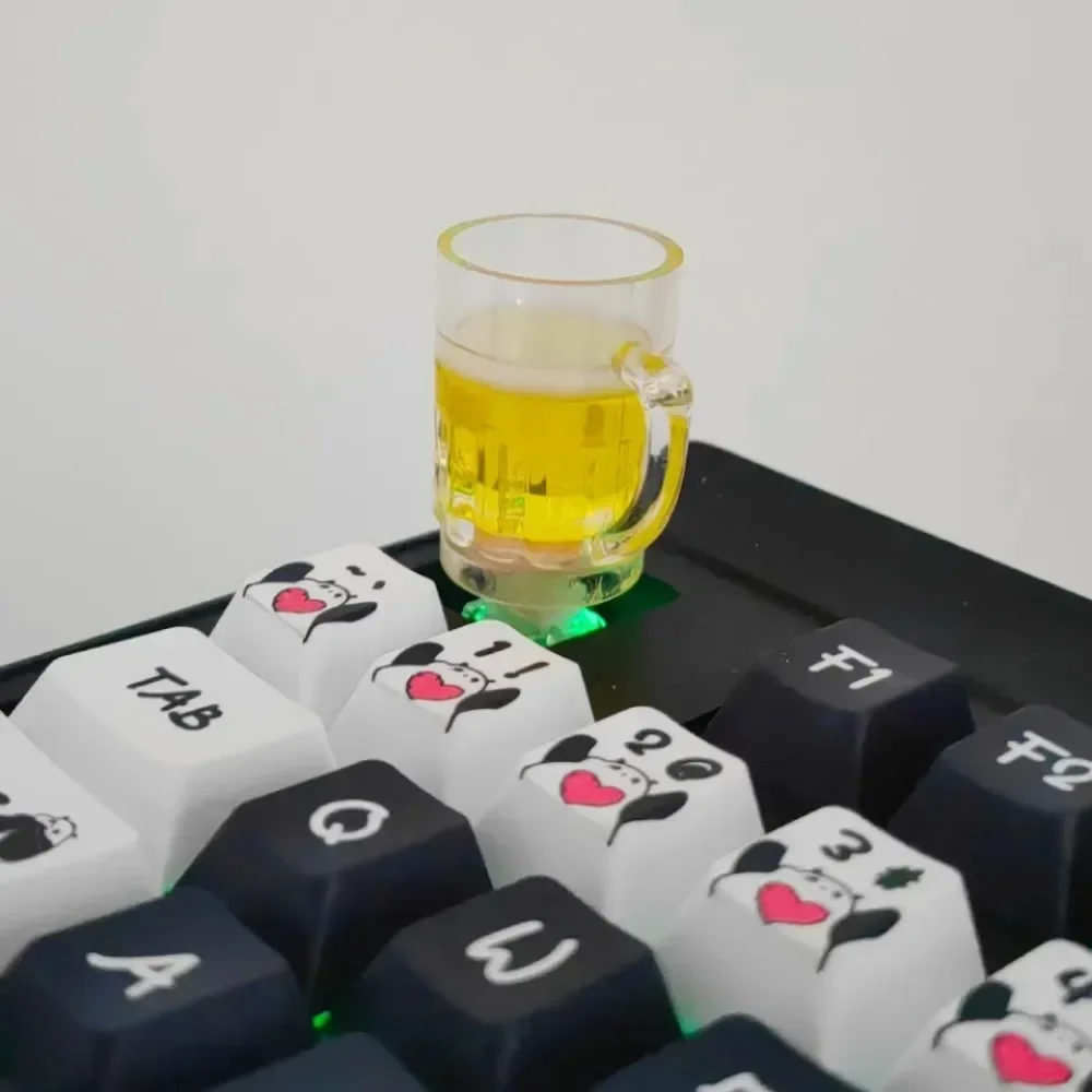 Beer Root Beer Mug Theme Keycap Custom Personalities Keyboard Cap for Mechanical Keyboard Accessories 1U Cherry MX Gift akko