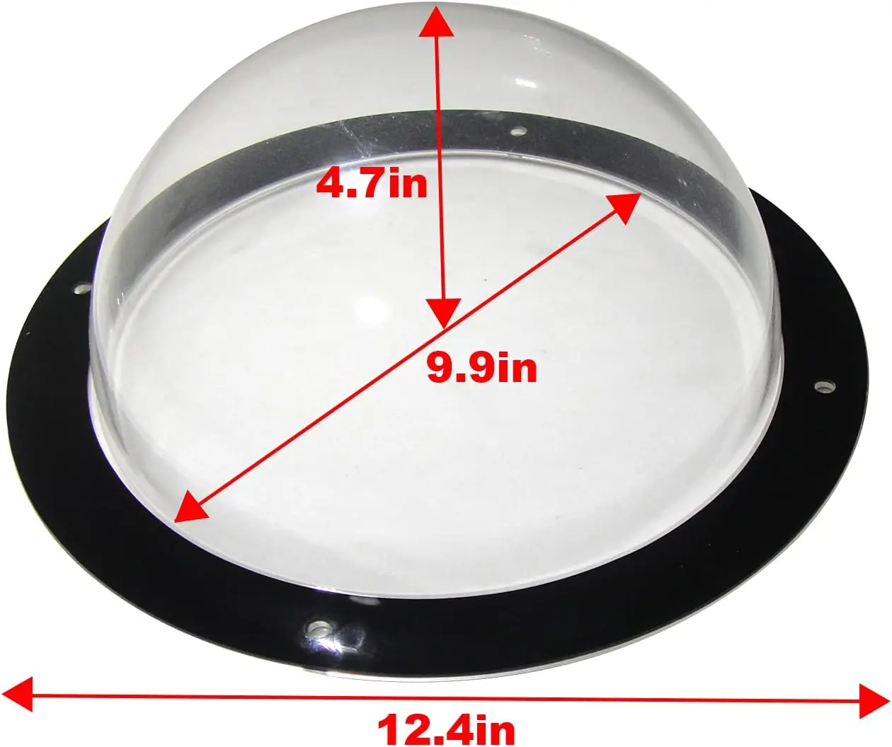 

Dog Fence Window - Acrylic Clear View Dome Pet Peek Window - 12.4in for dog/cat/horse ,2pack