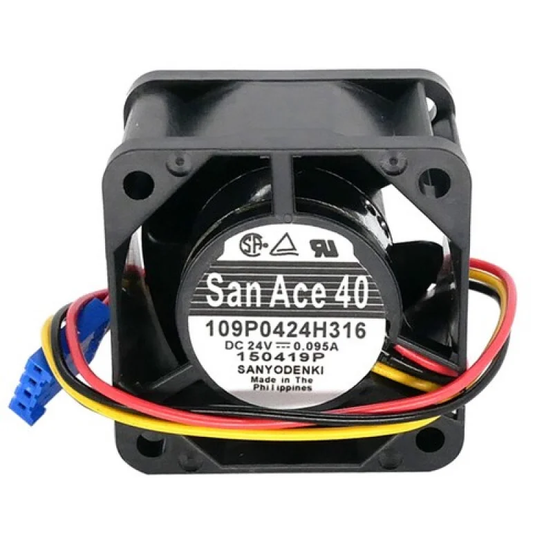 L Leiser Lüfter für SANYO 109P0424H316 40x40x28mm 24V 0,095A