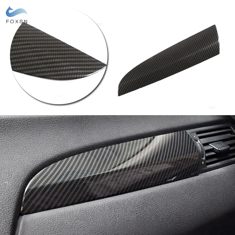 

LHD For BMW X3 X4 F25 F26 2013- 2016 2017 Car Interior Console Panel Copilot Strip Cover Trim Accessories ABS Carbon Fiber Style