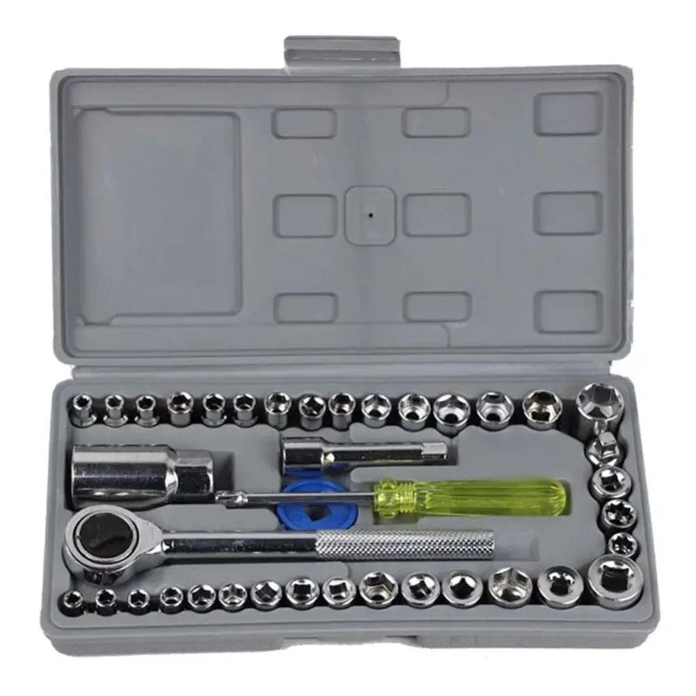 

Strong Toughness Socket Wrench Set Wear-resistant High Hardness Multifunctional Repair Tool Set Durable Anti-slip