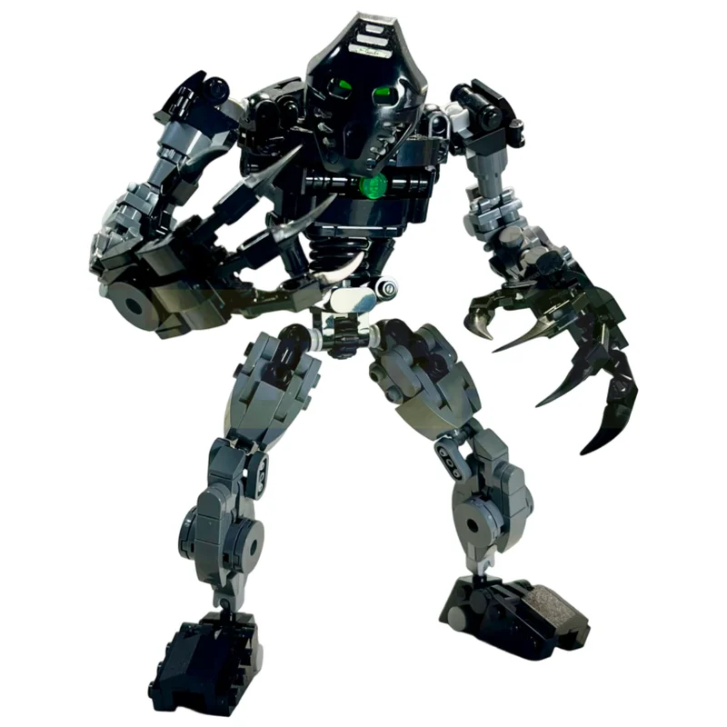 MOC Building Blocks Armored Warrior Futuristic Combat Heavy Duty Armor DIY Assembly Brick Set Desktop Collectible Display