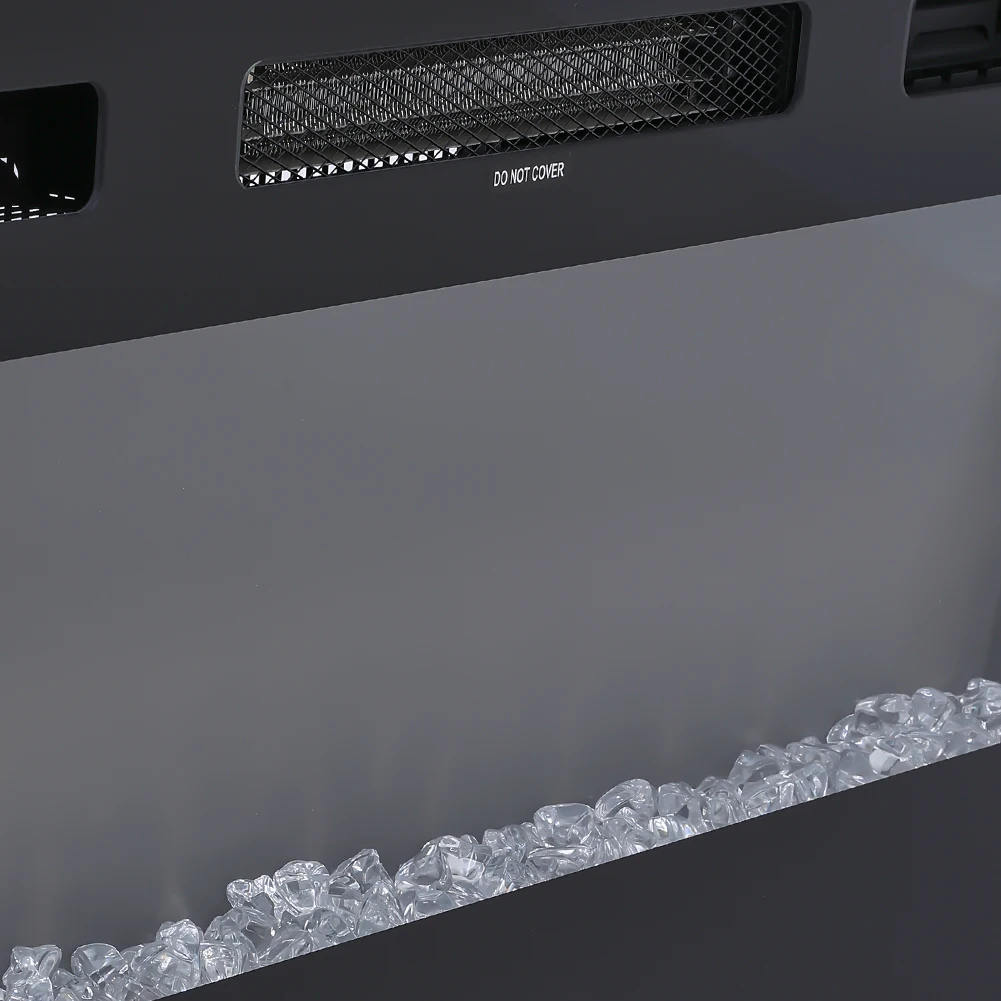 【Breeins】Recessed Electric Fireplace TV Stand with Closed Storage Home Decoration With Remote Modern