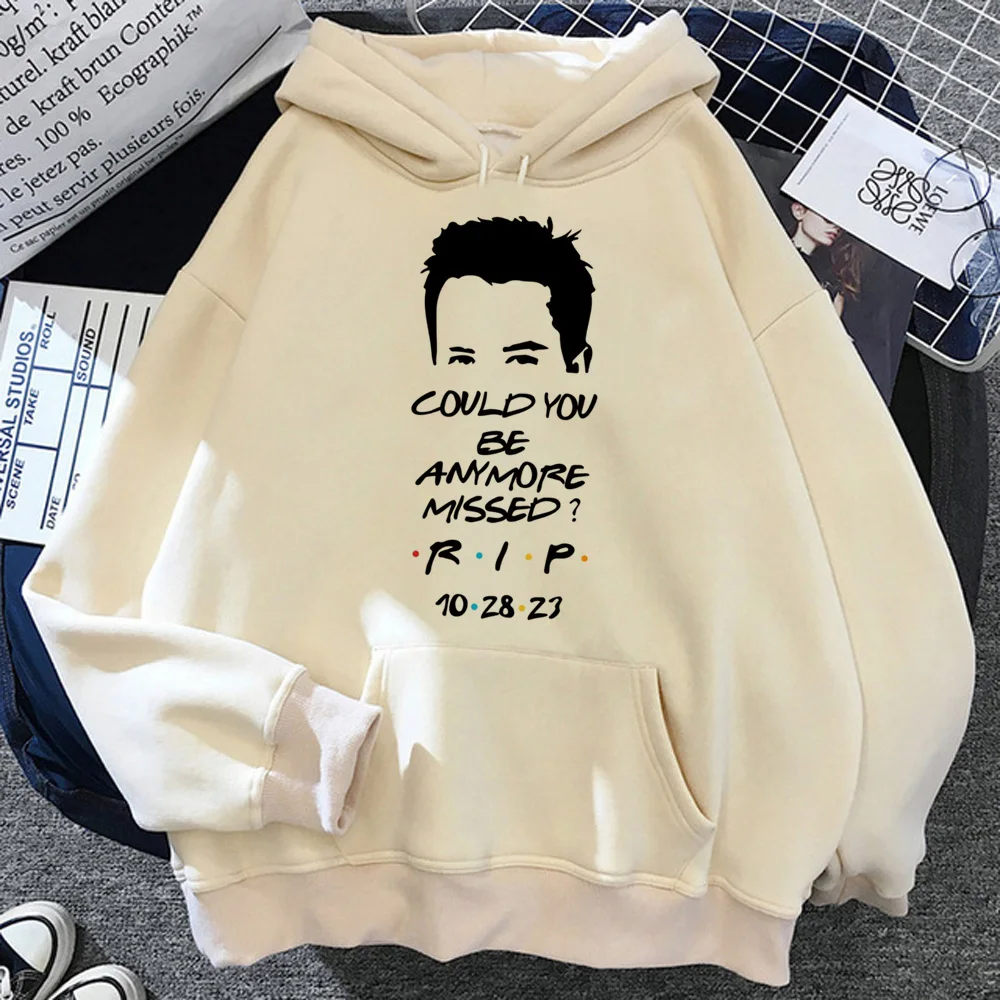 Chandler Bing-sudaderas con capucha para mujer, ropa vintage gótica, sudaderas con capucha y2k, tiradores de lana para mujer