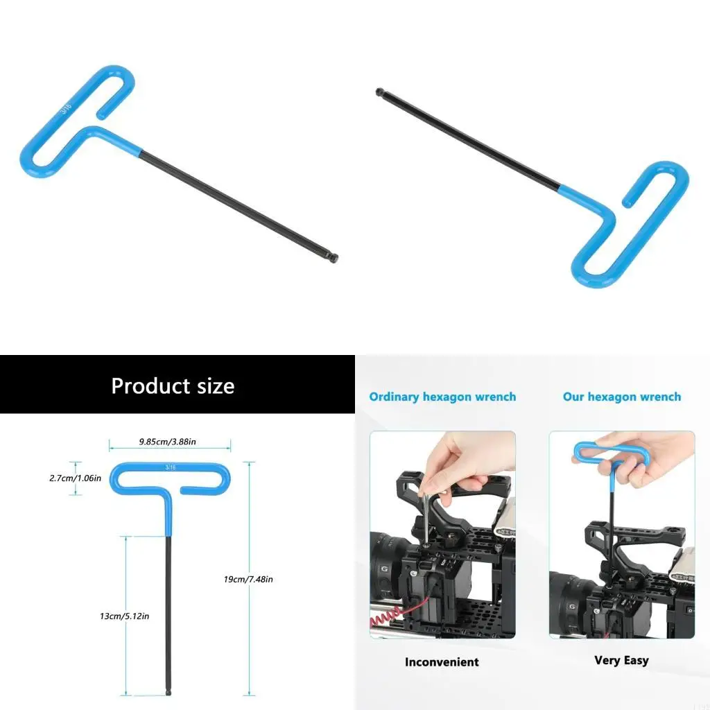 

Высокопрочный шестигранный ключ со сферической ручкой т из прочного алюминиевого сплава для точной работы Ф19Э