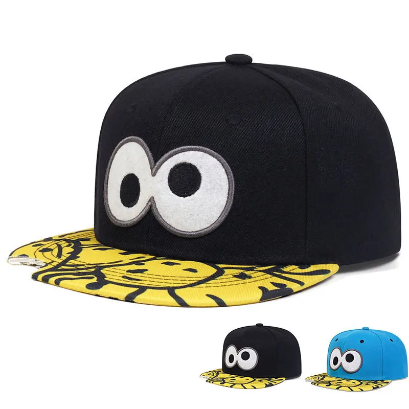 Unisex Eye PIZZA Embroidery Hip-hop Hats Spring and Autumn Outdoor Adjustable Casual Baseball Caps Sunscreen Hat