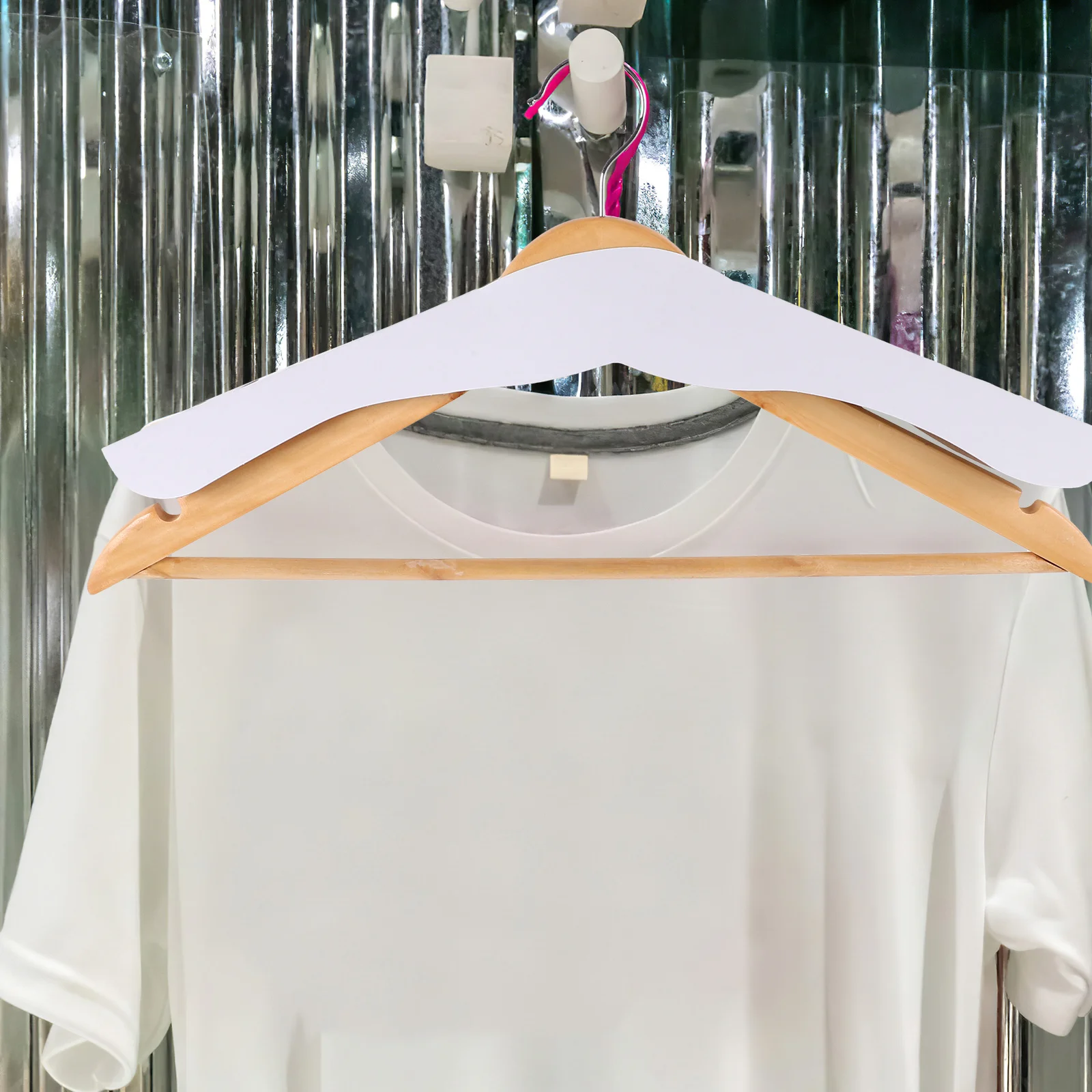 

50Pcs Paper Shoulder Pads Hangers Useful Design Excellent Durability Laundry Clothes Garment Coat Suit Protectors