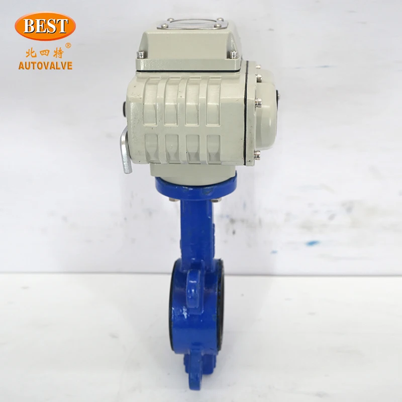 Valves Open Closed on off C810 Ductile Cast Iron 2/2 Way Electric Centerline Butterfly Valve