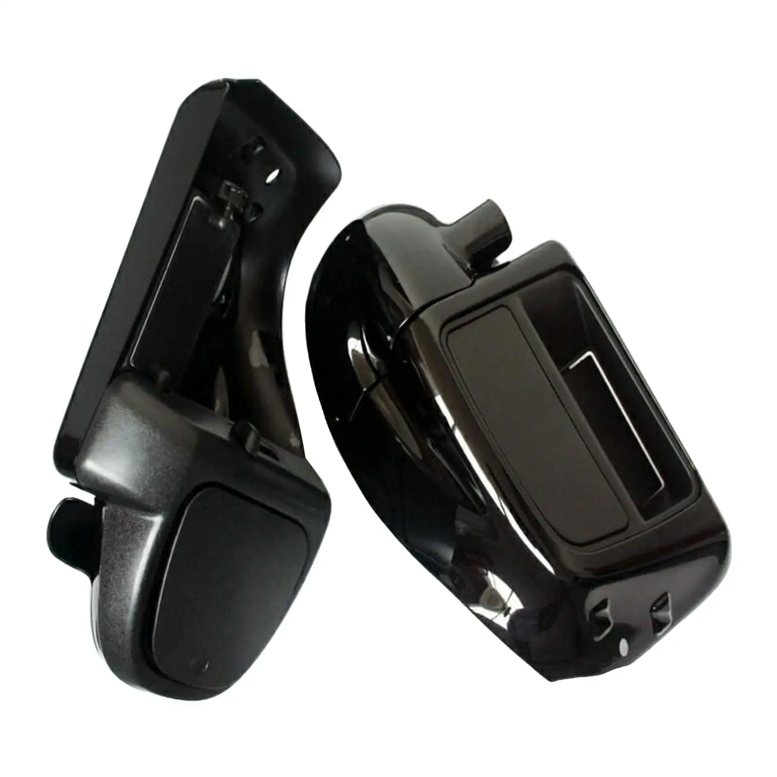 

Motorcycle Painted Bright Vivid Black Lower Vented Leg Fairing Glove Box Hardware for Harley Davidson Touring HD Ro-ad King