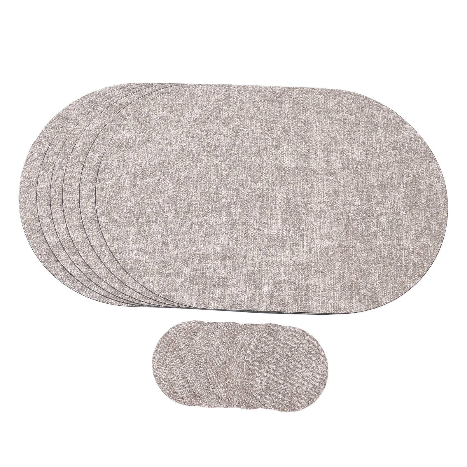 6pcs Dual Sided Placemats with Matching Coasters Anti Slip Washable Table Mats for Dining Table Kitchen Parties Indoor Outdoor